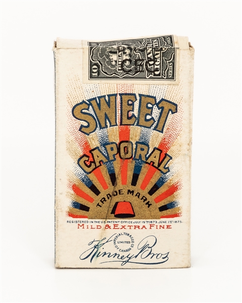 1910s Imperial Tobacco Sweet Caporal Cigarette Box / Wrapper - Held Cigarette Cards