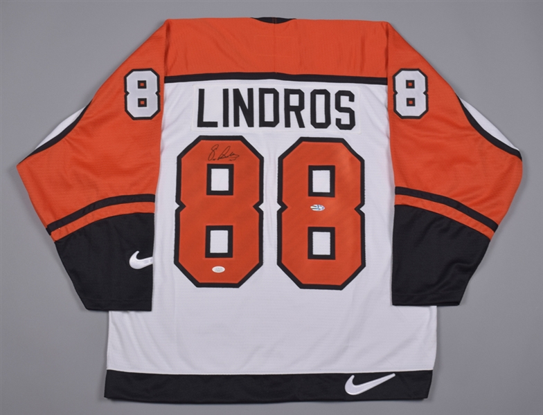 Eric Lindros and Keith Primeau Signed Philadelphia Flyers Jerseys - Both Authenticated