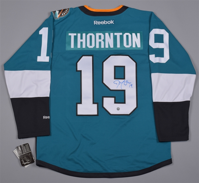 Joe Thornton, Brent Burns and Tony Granato San Jose Sharks Signed Jerseys Plus 1999-2000 Team Multi-Signed Jersey - All Authenticated 