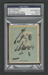 1933-34 Hamilton Gum (V288) Hockey #21 Deceased HOFer Red Horner Signed Rookie Card - PSA/DNA Certified