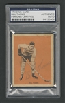 1933-34 Hamilton Gum (V288) Hockey #7 Bill Thoms Signed Rookie Card - PSA/DNA Certified