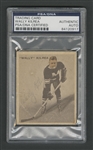 1933-34 World Wide Gum Ice Kings (V357) Hockey #53 Walter "Wally" Kilrea Signed Rookie Card – PSA/DNA Certified