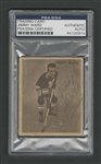 1933-34 World Wide Gum Ice Kings (V357) Hockey #37 Jimmy Ward Signed Rookie Card – PSA/DNA Certified