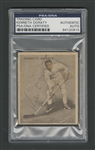 1933-34 World Wide Gum Ice Kings (V357) Hockey #49 Ken Doraty Signed Rookie Card – PSA/DNA Certified