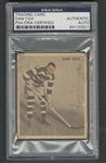 1933-34 World Wide Gum Ice Kings (V357) Hockey #69 Dan Cox Signed Rookie Card – PSA/DNA Certified