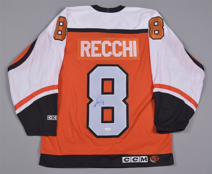 Mark Recchi and Tony Amonte Signed Philadelphia Flyers Jerseys - Both JSA Authenticated