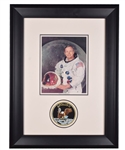 NASA Astronaut Neil Armstrong Apollo 11 Signed Photo Framed Display with JSA LOA