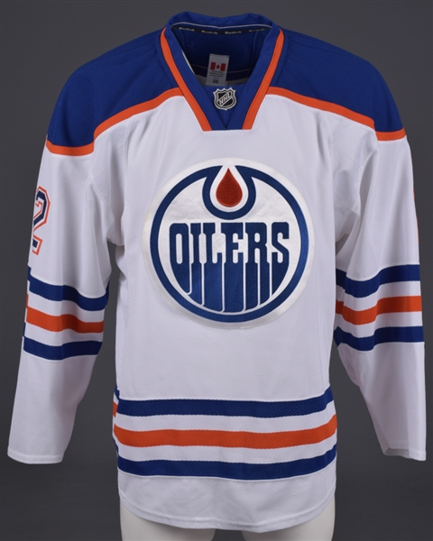 Andrej Sekeras 2015-16 Edmonton Oilers Game-Worn jersey with Team LOA