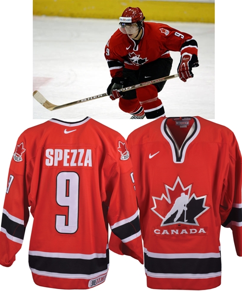 Jason Spezzas 2002 IIHF World Junior Championships Team Canada Game-Worn Jersey with Team COA