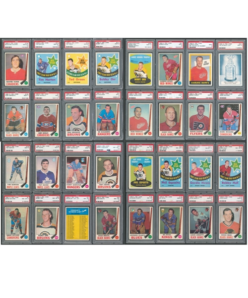 1969-70 O-Pee-Chee PSA-Graded Complete 231-Card Hockey Set - Fifth Current Finest PSA Set with 8.91 Set Rating