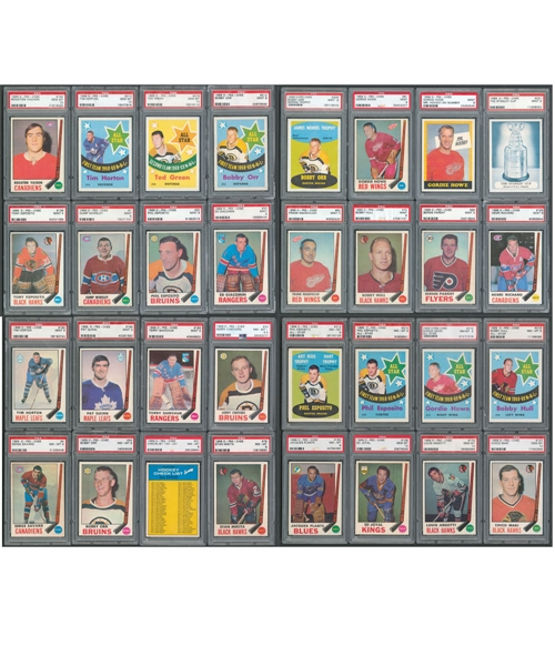 1969-70 O-Pee-Chee PSA-Graded Complete 231-Card Hockey Set - Fifth Current Finest PSA Set with 8.91 Set Rating