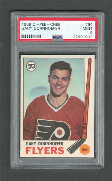 1969-70 O-Pee-Chee Hockey Card #94 Gary Dornhoefer- Graded PSA 9 