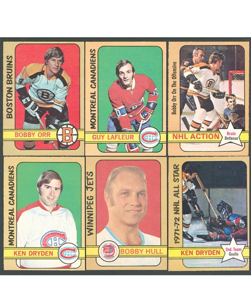 1972-73 O-Pee-Chee Hockey Complete 341-Card Set