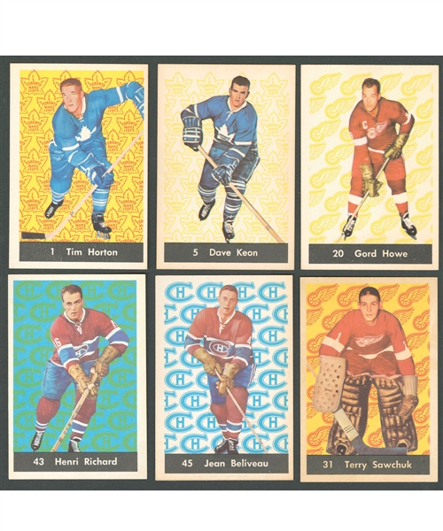 1961-62 Parkhurst Hockey Complete 51-Card Set