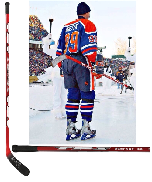 Wayne Gretzky Signed Edmonton Oilers "MegaStars" 2003 Heritage Classic Stick