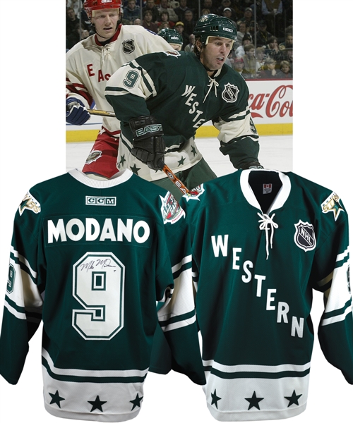 Mike Modanos 2004 NHL All-Star Game Western Conference Signed Game-Worn Jersey