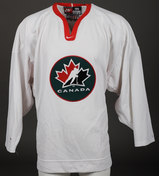 Jason Arnotts 2002 Winter Olympics Team Canada Signed Training Camp Worn Jersey