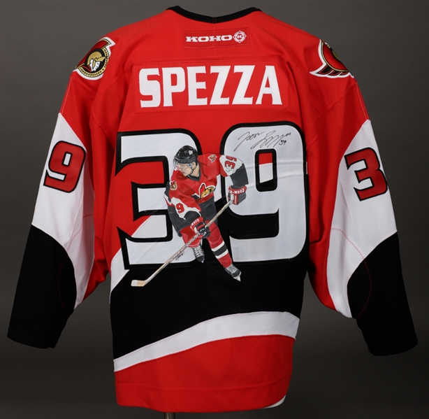 Jason Spezza Signed Ottawa Senators Jersey with Hand Painted Artwork by M. James