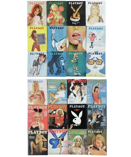 Massive Vintage 1960s/2000s Collection of 850+ Playboy, Penthouse and Assorted Mens/Adult Magazines 