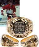 Vic Hadfields Team Canada 1972 "Team of the Century" 14K Gold and Diamond Ring with His Signed LOA