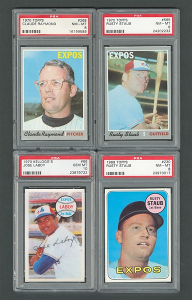 1969-85 Topps and O-Pee-Chee PSA-Graded Baseball Card Collection of 30 Including Montreal Expos (18) and Toronto Blue Jays (12)