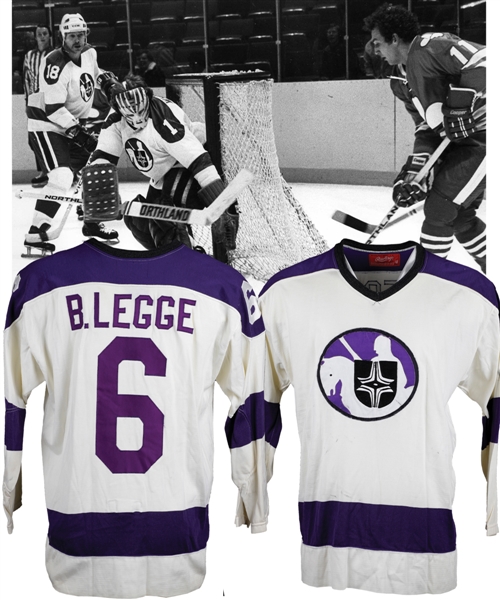 Barry Legges 1975-76 WHA Cleveland Crusaders Game-Worn Jersey