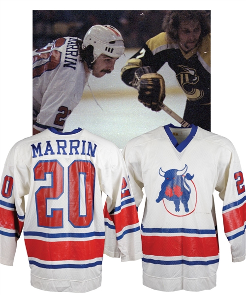 Peter Marrins 1978-79 WHA Birmingham Bulls Game-Worn Jersey