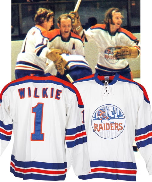 Vintage 1972-73 New York Raiders Ian Wilkie Jersey - First and Only Season for Team in WHA