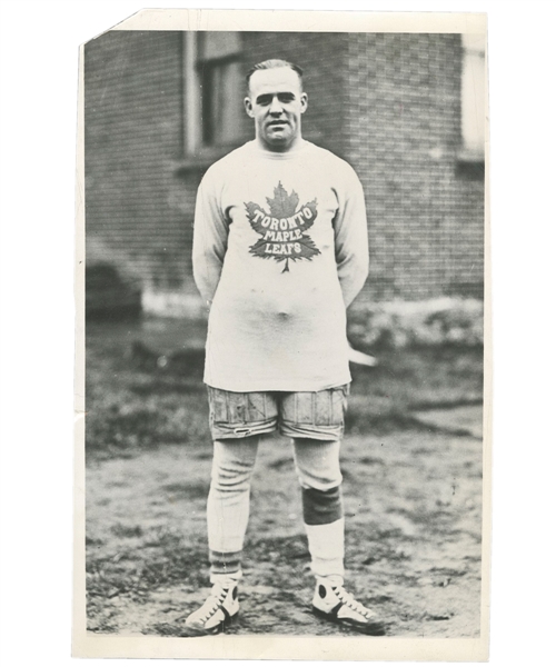 Frank "King" Clancy October 1930 International Newsreel Photo - First Photo in a Toronto Maple Leafs Uniform!
