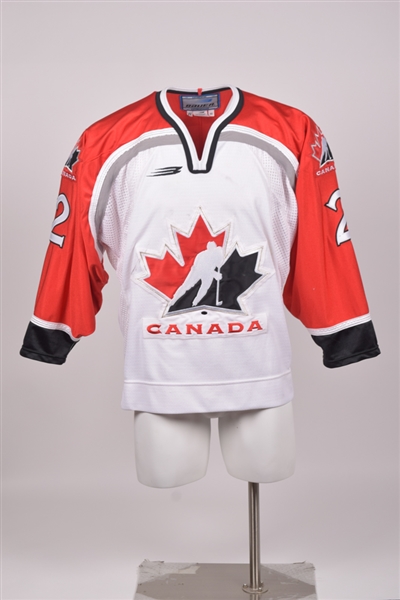 Sommer Wests 1998-99 Team Canada WNT - U22 Game-Worn White Jersey with LOA