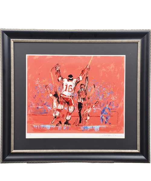 LeRoy Neimans 1973 Signed "Red Goal" (Detroit Red Wings) Framed Limited-Edition Serigraph #89/300 (37" x 33")