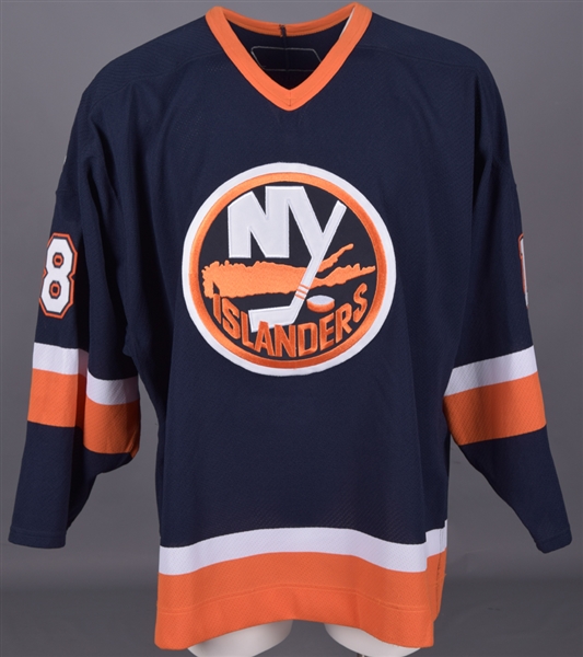 Jeff Hamiltons 2005-06 New York Islanders Game-Worn Rookie Season Jersey