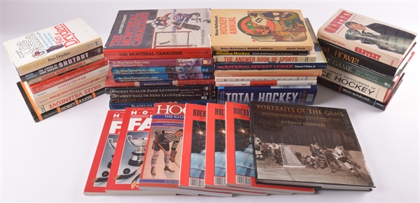 Large Vintage and Modern Hockey Book Collection of 225+ with Many Interesting Titles