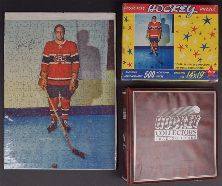 Vintage Montreal Canadiens and Toronto Maple Leafs Memorabilia Collection Including 1947-48 MLG Calendar and 1950-51 Forum Calendar