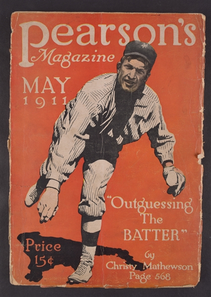 Christy Mathewson Outguessing the Batter May 1911 Pearsons Magazine