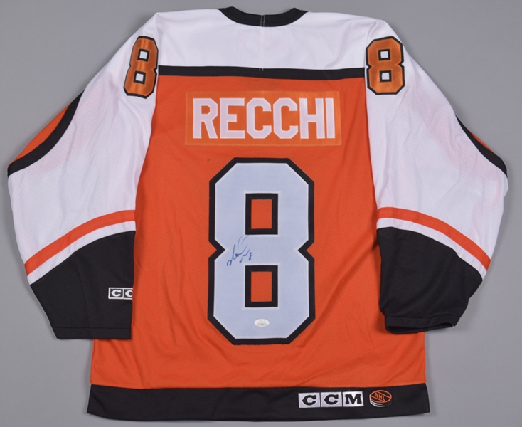 Mark Recchi and Tony Amonte Signed Philadelphia Flyers Jerseys - Both JSA Authenticated
