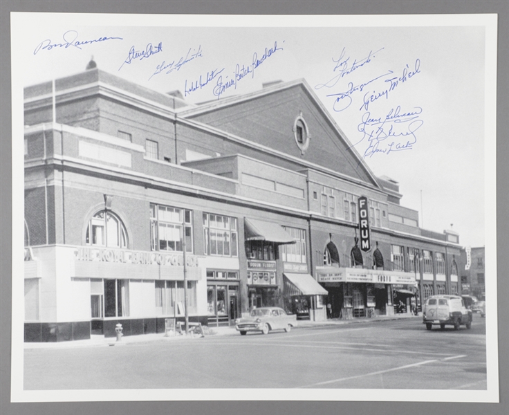 Montreal Forum Photo Signed by 11 Former Montreal Canadiens Players with LOA (16" x 20")