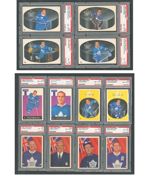 1951 to 1990 Toronto Maple Leafs Parkhurst and O-Pee-Chee PSA-Graded Card Collection of 375+ Including PSA 9 MINT (183 Cards) and PSA 10 GEM MT (143 Cards)