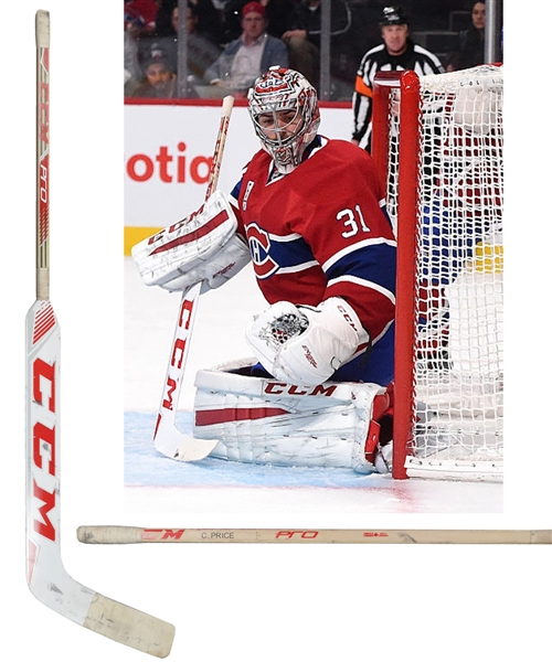 Carey Prices 2014-15 Montreal Canadiens CCM Pro Game-Used Stick - Hart Memorial Trophy and Vezina Trophy Season!