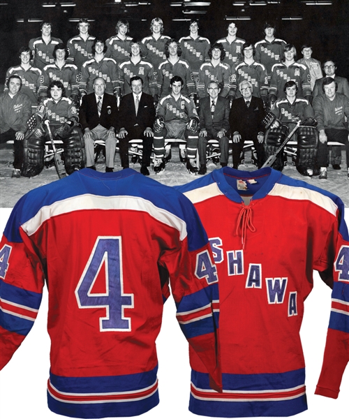 Early-1970s OHA Oshawa Generals Game-Worn Jersey - Team Repairs!