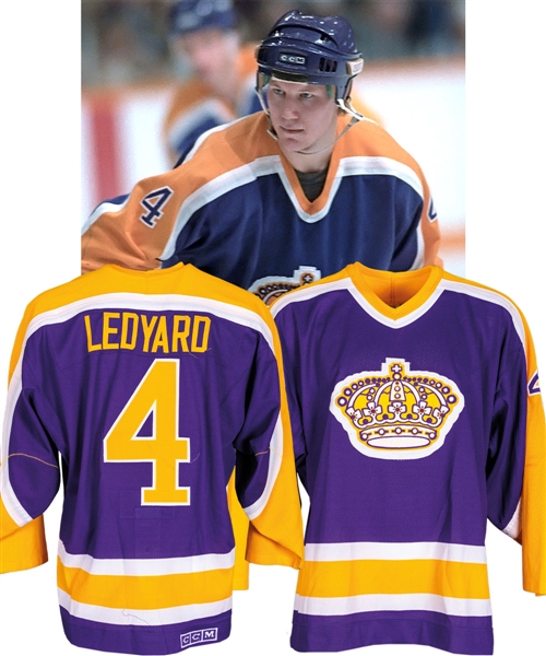 Grant Ledyards 1987-88 Los Angeles Kings Game-Worn Jersey