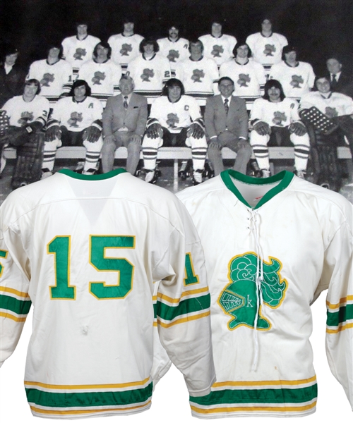 Early-to-Mid-1970s OHA London Knights Game-Worn Jersey - Nice Game Wear!