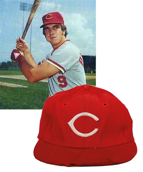 Bill Plummers 1975 Cincinnati Reds World Series Game-Worn Cap with LOA
