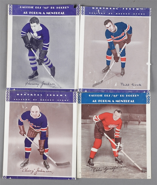 1934-35 Sweet Caporal Hockey Photo Collection of 12 Including Horner, Jackson, Joliat, Johnson, Goodfellow and Others
