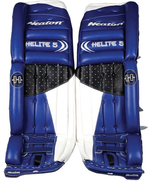 Curtis Joseph Early-2000s Toronto Maple Leafs Heaton Helite 5 Pro Return Pads