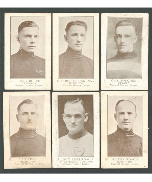 1923-24 William Patterson V145-1 Hockey Card Collection of 14 Including Cy Denneny RC, George Boucher RC and Billy Burch RC