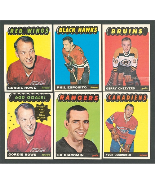 1965-66 Topps Hockey Complete 128-Card Set