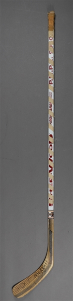 Daniel Alfredssons C. 1995-96 Ottawa Senators Signed Sher-Wood Game-Used Rookie Season Stick