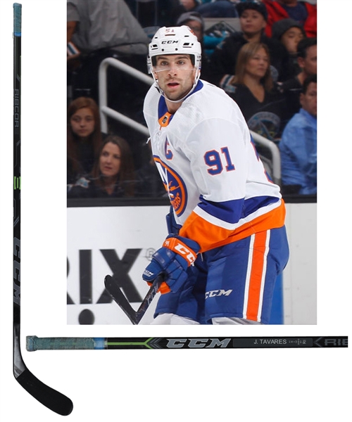 John Tavares 2017-18 New York Islanders CCM Ribcor Game-Used Stick