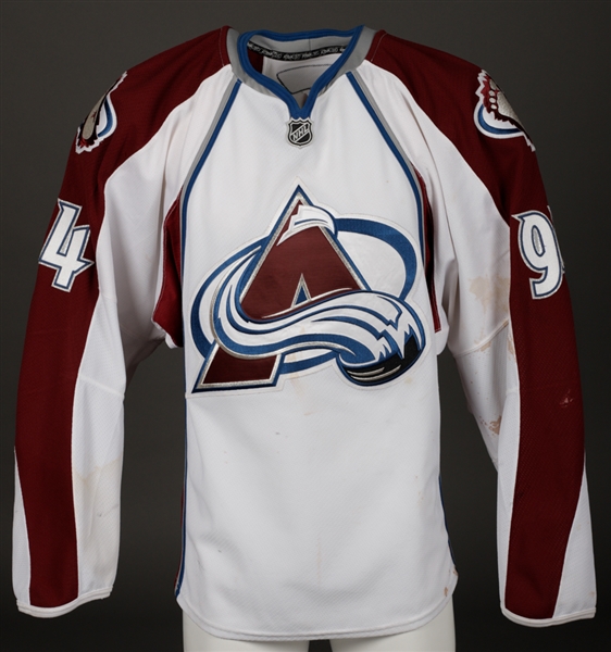 Ryan Smyths 2007-08 Colorado Avalanche Game-Worn Playoffs Jersey